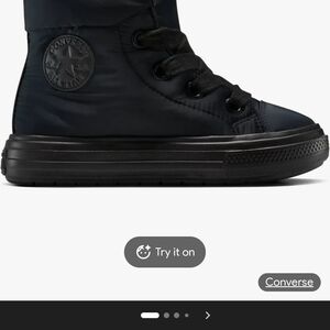 Converse Kids Black High-Top Sneakers